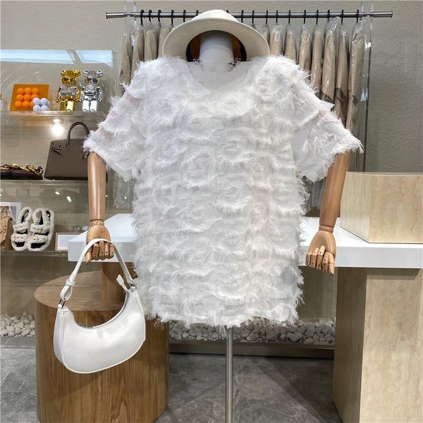 women's t-shirt mori super fairy feather v-collar short sleeve loose 2021 foreign style age-reducing tassel casual shirt, White
women's t-shirt mori super fairy feather v-collar short sleeve loose 2021 foreign style age-reducing tassel casual shirt, White