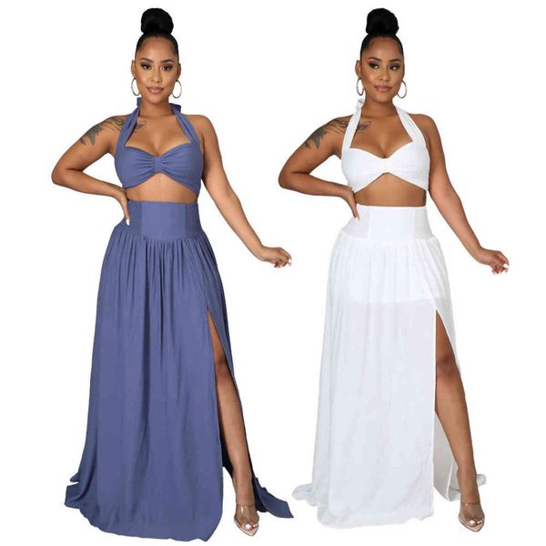 fashion two piece women's clothing custom sleeveless tumbler ultra short blouse irregular split solid color skirt suit 211116, Black;gray
fashion two piece women's clothing custom sleeveless tumbler ultra short blouse irregular split solid color skirt suit 211116, Black;gray