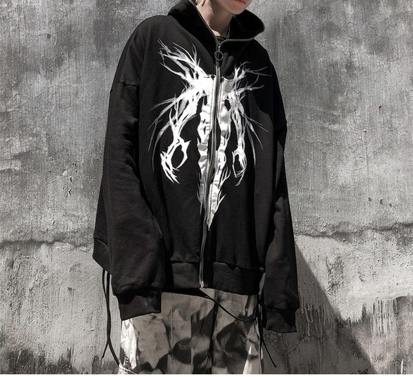 aolamegs punk graphic print zipper ribbon hooded hoodie men casual black cool oversize coat fashion sweatshirt streetwear autumn wt22009
aolamegs punk graphic print zipper ribbon hooded hoodie men casual black cool oversize coat fashion sweatshirt streetwear autumn wt22009