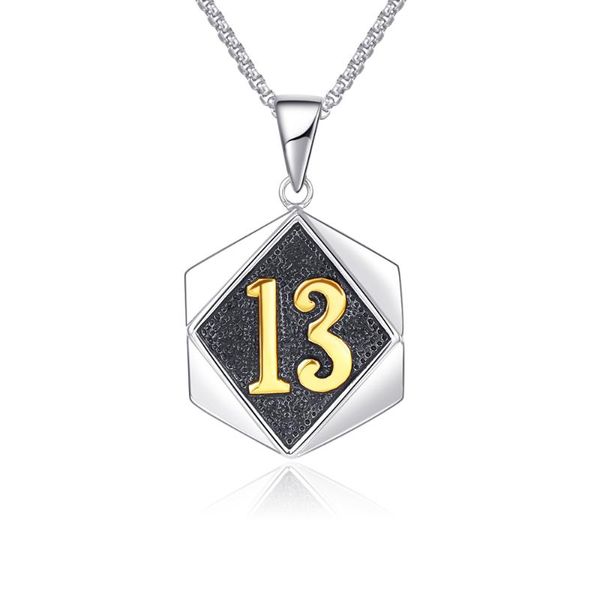 pendant necklaces arrival 316l titanium steel lucky number 13 necklace fashion rock men's jewelry christmas brothers gift drop ship, Silver
pendant necklaces arrival 316l titanium steel lucky number 13 necklace fashion rock men's jewelry christmas brothers gift drop ship, Silver