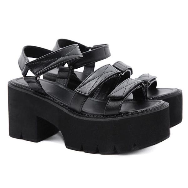 women's sandals thick heels women platform shoes open toe ladies chunky beach shoes comfortable sandalias mujer, Black
women's sandals thick heels women platform shoes open toe ladies chunky beach shoes comfortable sandalias mujer, Black