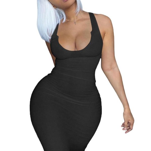 casual dresses women summer sheath sleeveless u-neck dress fashion solid color for ladies female, Black;gray
casual dresses women summer sheath sleeveless u-neck dress fashion solid color for ladies female, Black;gray