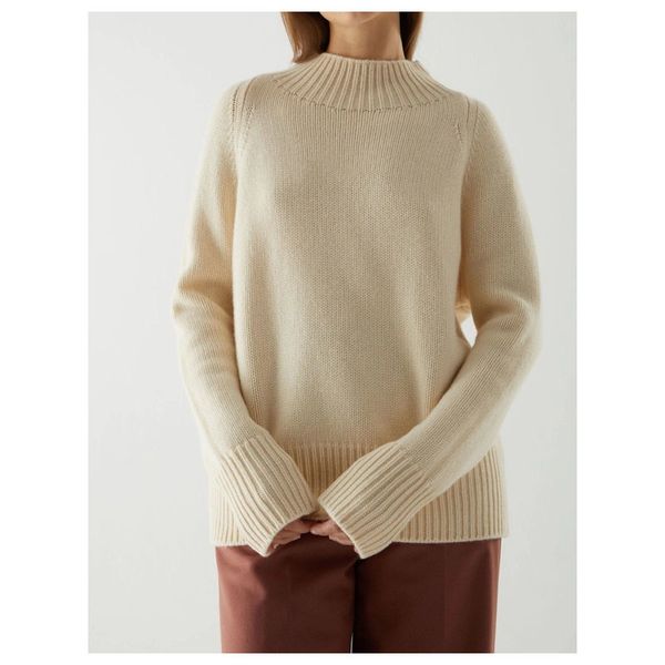 100% cashmere 2021 spring and autumn new long-sleeved small high-neck knitted pullover loose wild sweater ku2j, White;black
100% cashmere 2021 spring and autumn new long-sleeved small high-neck knitted pullover loose wild sweater ku2j, White;black