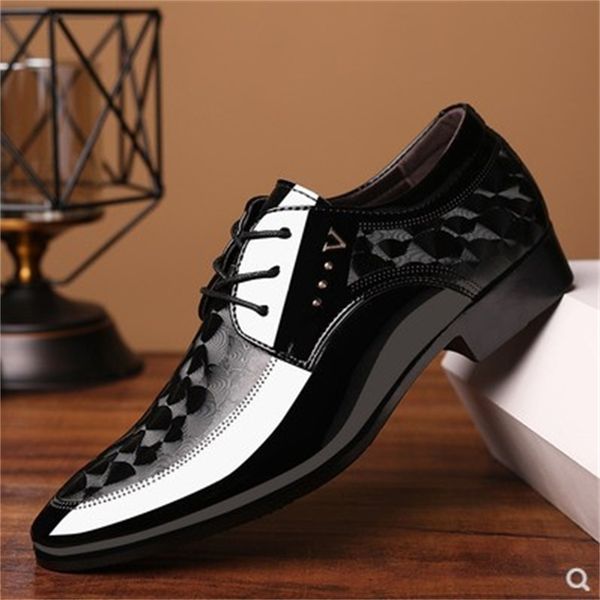 men's pointed leather shoes men's korean busins drs large size 48 wedding, Black
men's pointed leather shoes men's korean busins drs large size 48 wedding, Black