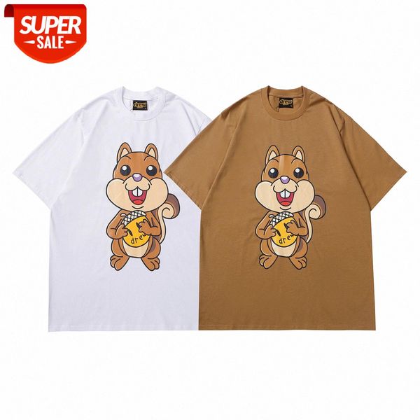 tide brand drew squirrel pattern men and women couples the same casual loose short-sleeved t-shirt #vb3c, White;black
tide brand drew squirrel pattern men and women couples the same casual loose short-sleeved t-shirt #vb3c, White;black