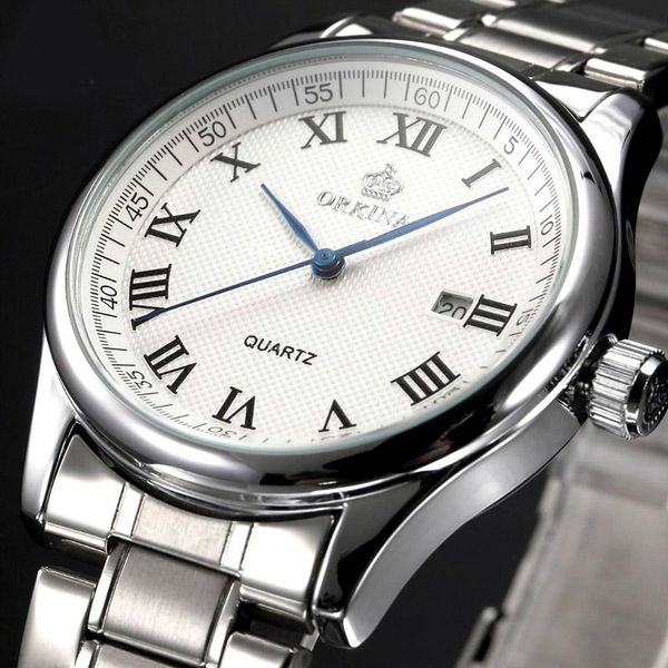wristwatches watches men designer business watch male steel quartz wristwatch white dial mens clock casual for 2021, Slivery;brown
wristwatches watches men designer business watch male steel quartz wristwatch white dial mens clock casual for 2021, Slivery;brown