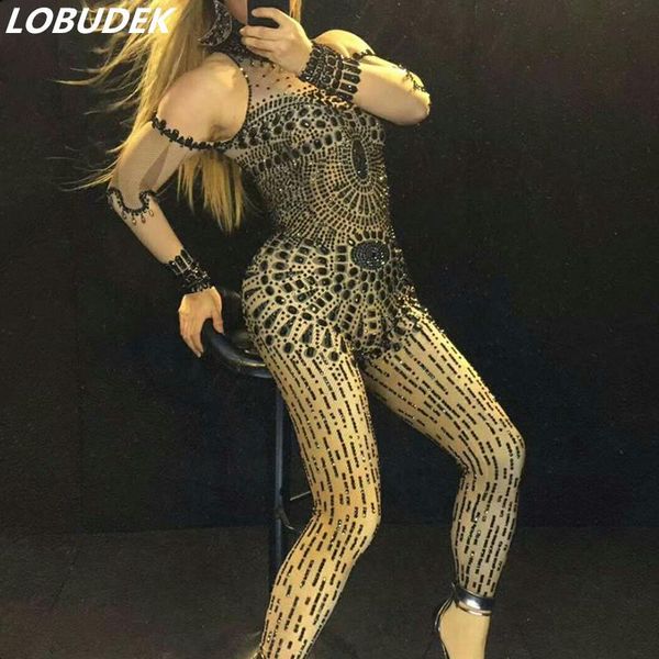 women's jumpsuits & rompers high stretch black crystals rhinestones female dj show costumes performance singer dancer diamond leotard j, Black;white
women's jumpsuits & rompers high stretch black crystals rhinestones female dj show costumes performance singer dancer diamond leotard j, Black;white