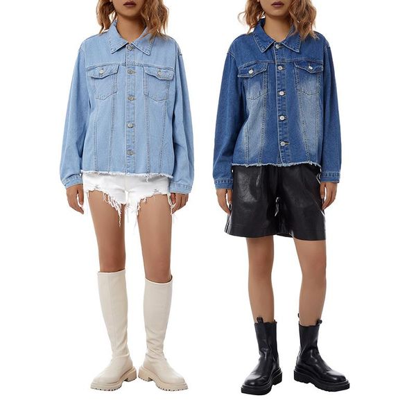 women's jackets kayotuas women jacket denim blue single breasted spring autumn lapel with pocket long sleeve chic ladies streetwear, Black;brown
women's jackets kayotuas women jacket denim blue single breasted spring autumn lapel with pocket long sleeve chic ladies streetwear, Black;brown