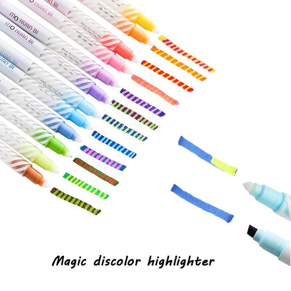 highlighters 12pcs/lot kawaii discolor color double head fluorescent pen marker writing student stationery school supplies, Black;red
highlighters 12pcs/lot kawaii discolor color double head fluorescent pen marker writing student stationery school supplies, Black;red