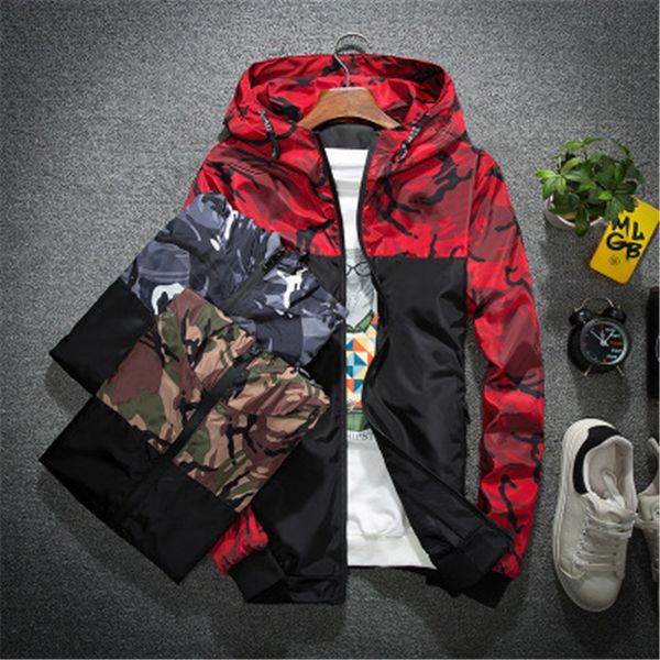 mens camouflage splicing jacket fashion occident trend cardigan zipper hooded outerwear spring male new thin style casual england slim coats, Black;brown
mens camouflage splicing jacket fashion occident trend cardigan zipper hooded outerwear spring male new thin style casual england slim coats, Black;brown
