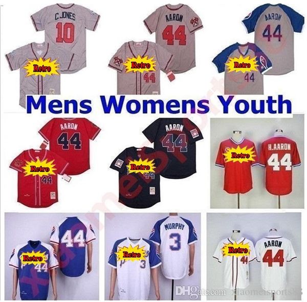 braves men women kids vintage 44 hank aaron h.aaron 3 dale murphy 10 chipper jones 1957 1963 1973 1974 1982's baseball jerseys, Blue;black
braves men women kids vintage 44 hank aaron h.aaron 3 dale murphy 10 chipper jones 1957 1963 1973 1974 1982's baseball jerseys, Blue;black