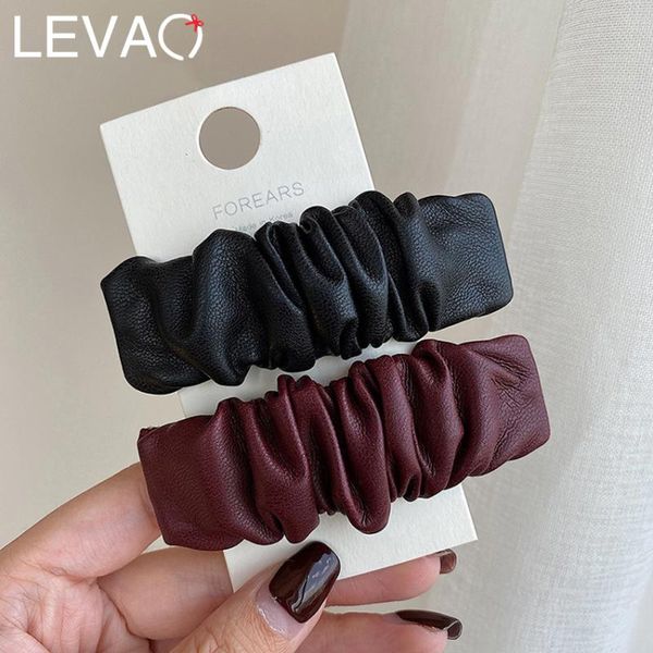 hair accessories levao solid color clips for elegant women pu leather side clip hairpin barrettes headwear
hair accessories levao solid color clips for elegant women pu leather side clip hairpin barrettes headwear
