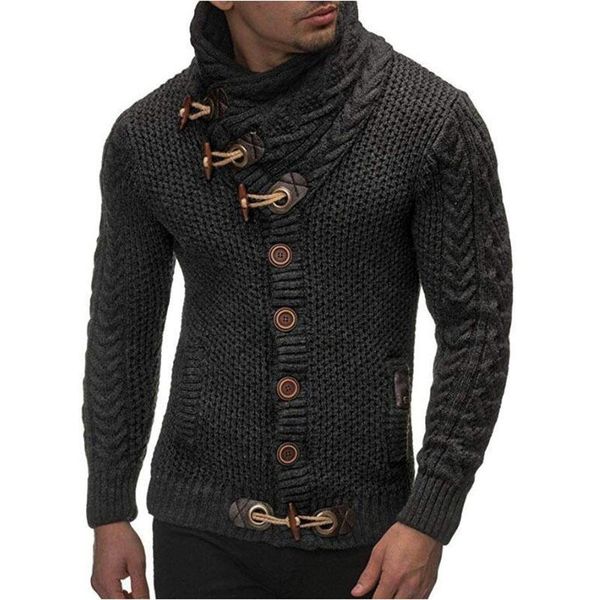 men's sweaters mens sweater 2021 fall/winter fashion casual trends knitted men clothing turtleneck button single-breasted oversize male, White;black
men's sweaters mens sweater 2021 fall/winter fashion casual trends knitted men clothing turtleneck button single-breasted oversize male, White;black