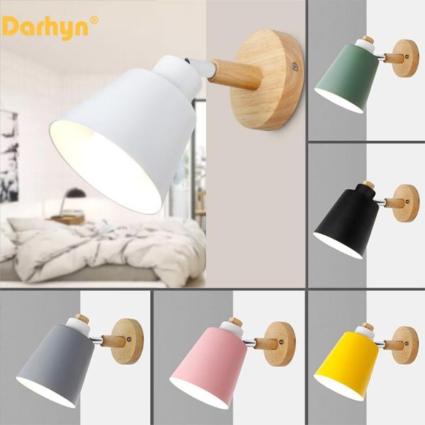 led wall lamp bedside cabinet wall lamp nordic simple modern study bedroom lamps macarons 6 color adjustable e27
led wall lamp bedside cabinet wall lamp nordic simple modern study bedroom lamps macarons 6 color adjustable e27