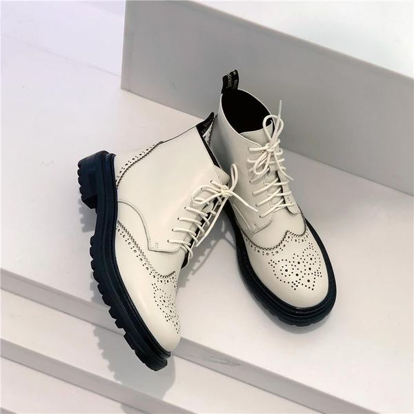 boots fall winter classic women ankle round toe thick heel cow leather ladies shoes laces flat short booties botines mujer1, Black
boots fall winter classic women ankle round toe thick heel cow leather ladies shoes laces flat short booties botines mujer1, Black