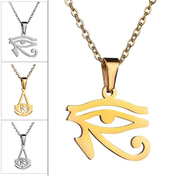pendant necklaces amulet necklace egyptian jewelry eye of horus men women stainless steel ancient egypt charms drop, Silver
pendant necklaces amulet necklace egyptian jewelry eye of horus men women stainless steel ancient egypt charms drop, Silver