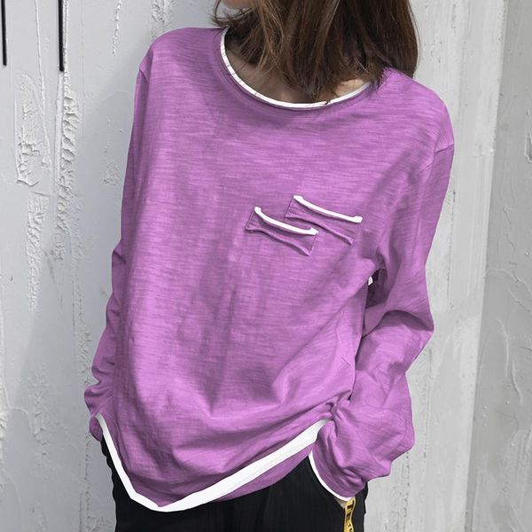 women's blouses & shirts cotton shirt pullovers women long sleeve loose korean 2021 summer spring contrast color o neck basic casual ou, White
women's blouses & shirts cotton shirt pullovers women long sleeve loose korean 2021 summer spring contrast color o neck basic casual ou, White
