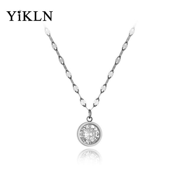 chokers yikln trendy stainless steel sparkling big cz crystal choker necklaces for women office style charm pendant necklace yn19218, Golden;silver
chokers yikln trendy stainless steel sparkling big cz crystal choker necklaces for women office style charm pendant necklace yn19218, Golden;silver