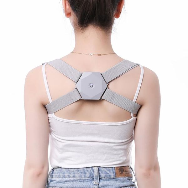 back support smart induction correction belt adjustable breathable posture corrector brace with voice vibration for children adults, Black;blue
back support smart induction correction belt adjustable breathable posture corrector brace with voice vibration for children adults, Black;blue