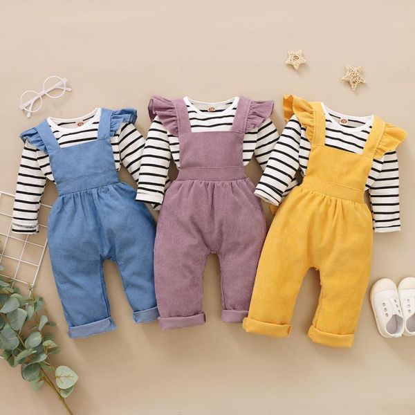 spring autumn newborn baby girl outfits long sleeve stripe print shirt blouse+strap trousers casual sets, White
spring autumn newborn baby girl outfits long sleeve stripe print shirt blouse+strap trousers casual sets, White