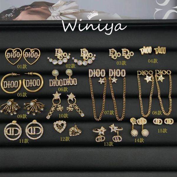 designer jewellery earrings womenfamily new style brass letter inlaid diamond earrings female net red same earrings s925 silver needle, Golden
designer jewellery earrings womenfamily new style brass letter inlaid diamond earrings female net red same earrings s925 silver needle, Golden