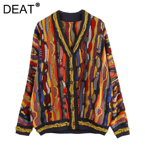 women's knits & tees woman sweater cardigan kniited multicolor striped v collar long sleeve loose casual style 2022 autumn fashion 15xm, White
women's knits & tees woman sweater cardigan kniited multicolor striped v collar long sleeve loose casual style 2022 autumn fashion 15xm, White