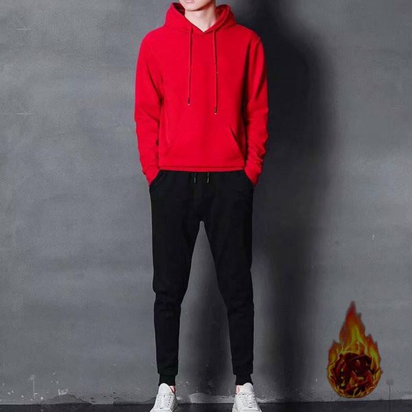 men's tracksuits adid07728 plush thicken sportswear sets casual tracksuit homme 2 piece sweatshirt + sweatpants sweatsuit, Gray
men's tracksuits adid07728 plush thicken sportswear sets casual tracksuit homme 2 piece sweatshirt + sweatpants sweatsuit, Gray
