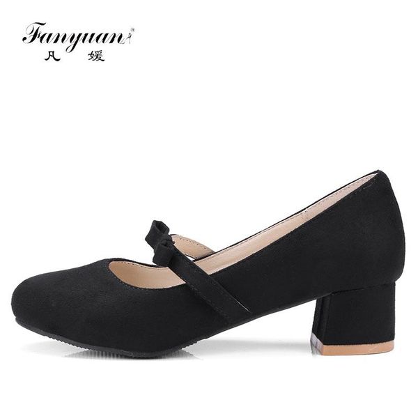 dress shoes fanyuan classy big size soft lady square med heel sweet butterfly-knot slip-on girls pumps casual date beautiful, Black
dress shoes fanyuan classy big size soft lady square med heel sweet butterfly-knot slip-on girls pumps casual date beautiful, Black