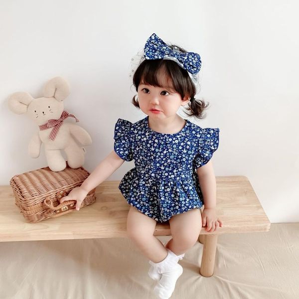 jumpsuits toddler kids baby girls summer sleeve flower outfits infant casual cotton born sunsuits romper+headbands 0-24m, Blue
jumpsuits toddler kids baby girls summer sleeve flower outfits infant casual cotton born sunsuits romper+headbands 0-24m, Blue