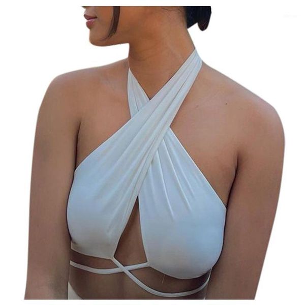 camisoles & tanks 2021 women's tank crisscross cut out vest halter wrap crop solid cami summer for bar&party, Black;white
camisoles & tanks 2021 women's tank crisscross cut out vest halter wrap crop solid cami summer for bar&party, Black;white