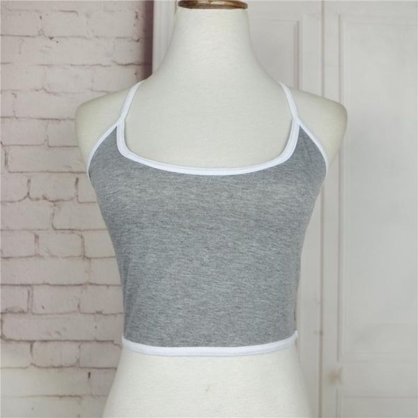 women's tanks & camis fashion women midriff vest cotton sleeveless camisole neck strap render pure color, White
women's tanks & camis fashion women midriff vest cotton sleeveless camisole neck strap render pure color, White