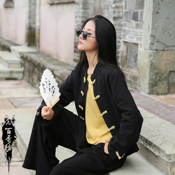 ethnic clothing women retro chinese style blouse casual qipao loose vintage shirts tai chi uniform tang suit hanfu t-shirt coat, Red
ethnic clothing women retro chinese style blouse casual qipao loose vintage shirts tai chi uniform tang suit hanfu t-shirt coat, Red