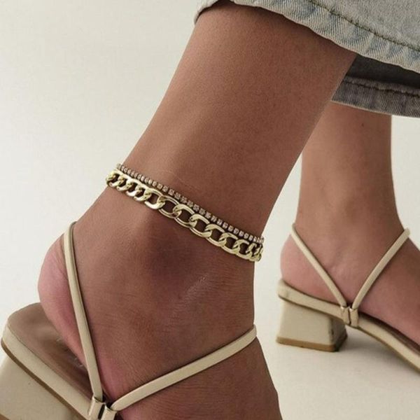 anklets vintage gold color rhinestone bead anklet for women hip-hop thick chain ankle bracelet on leg 2021 beach foot jewelry, Red;blue
anklets vintage gold color rhinestone bead anklet for women hip-hop thick chain ankle bracelet on leg 2021 beach foot jewelry, Red;blue