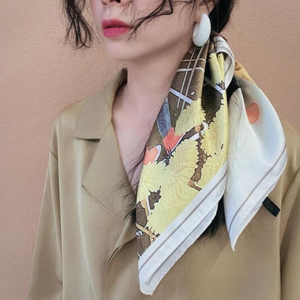 scarves women small satin silk scarf square print wrap foulard female handkerchief bandana neck hair skinny tie shawls, Blue;gray
scarves women small satin silk scarf square print wrap foulard female handkerchief bandana neck hair skinny tie shawls, Blue;gray