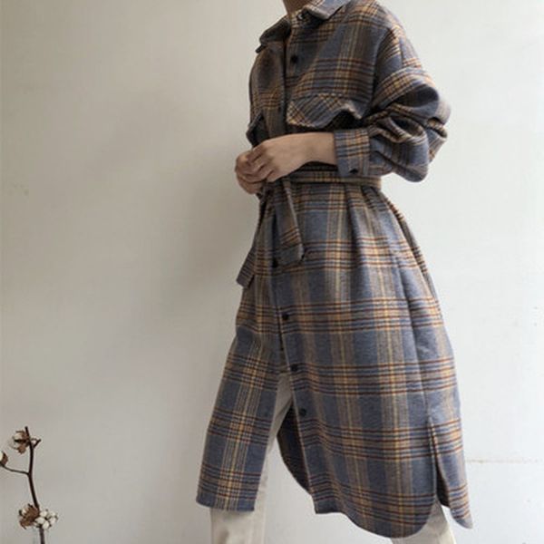 two piece dress high waist chess woman warm woolen woman's clothing mixed single breasted female wool jacket loose korea lapel bel, White
two piece dress high waist chess woman warm woolen woman's clothing mixed single breasted female wool jacket loose korea lapel bel, White