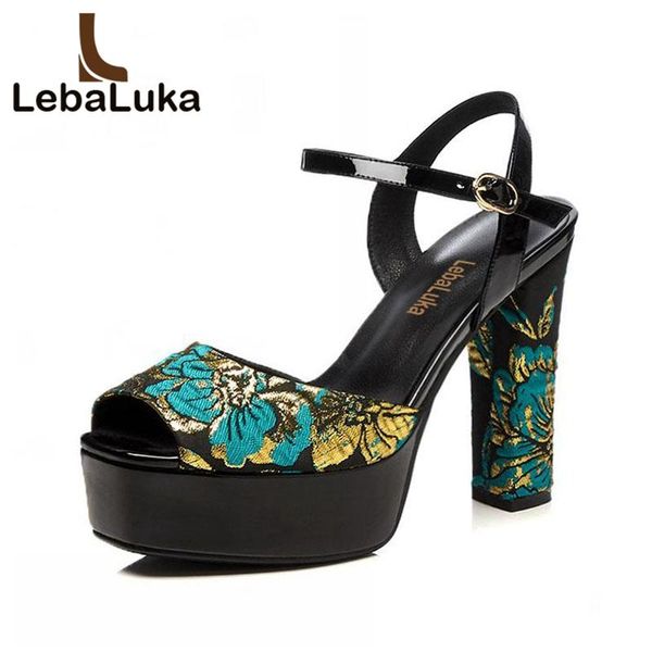 dress shoes tuyoki elegant women real genuine leather high heel sandals flower ankle strap thick summer size 33-40, Black 
dress shoes tuyoki elegant women real genuine leather high heel sandals flower ankle strap thick summer size 33-40, Black