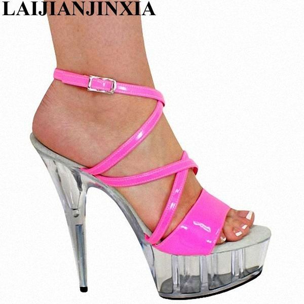 laijianjinxia women shoes female model t station catwalk crystal shoes 15cm high heels waterproof head fish head sandals, Black
laijianjinxia women shoes female model t station catwalk crystal shoes 15cm high heels waterproof head fish head sandals, Black