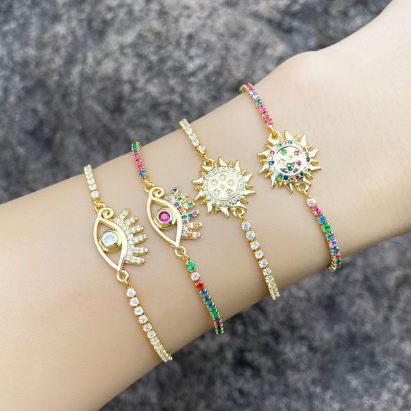 micro inlaid color zircon sun bracelet female net red student girlfriends simple ins niche personalized hand jewelry brd75, Golden;silver
micro inlaid color zircon sun bracelet female net red student girlfriends simple ins niche personalized hand jewelry brd75, Golden;silver