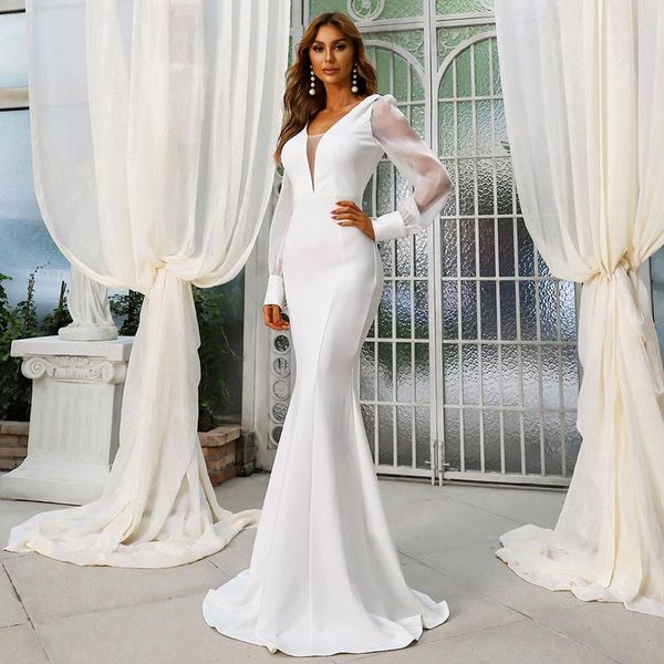 party dresses celebrity v neck elegant carpet strapless mermaid evening gowns formal dress tulle white tight marriage, White;black
party dresses celebrity v neck elegant carpet strapless mermaid evening gowns formal dress tulle white tight marriage, White;black