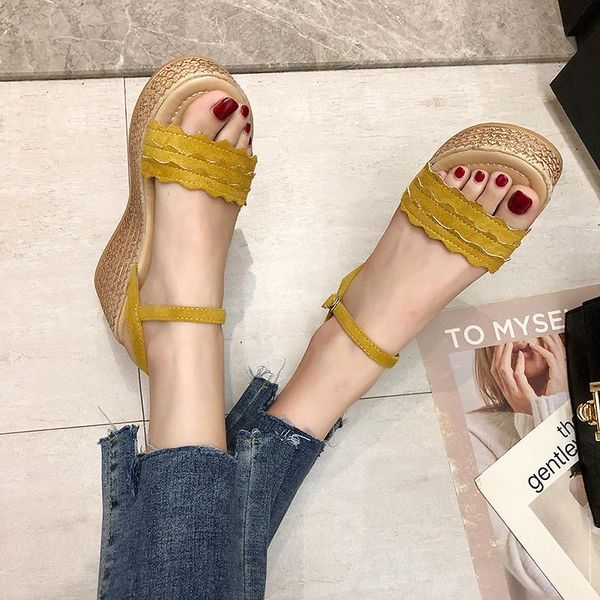 sandals fashion designer ruffles paltform women ankle strap open toe gladiator sandalias mujer high heels summer beach shoes, Black
sandals fashion designer ruffles paltform women ankle strap open toe gladiator sandalias mujer high heels summer beach shoes, Black