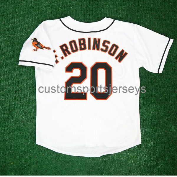 men women youth embroidery frank robinson home white jersey w/ team patch all sizes, Black
men women youth embroidery frank robinson home white jersey w/ team patch all sizes, Black