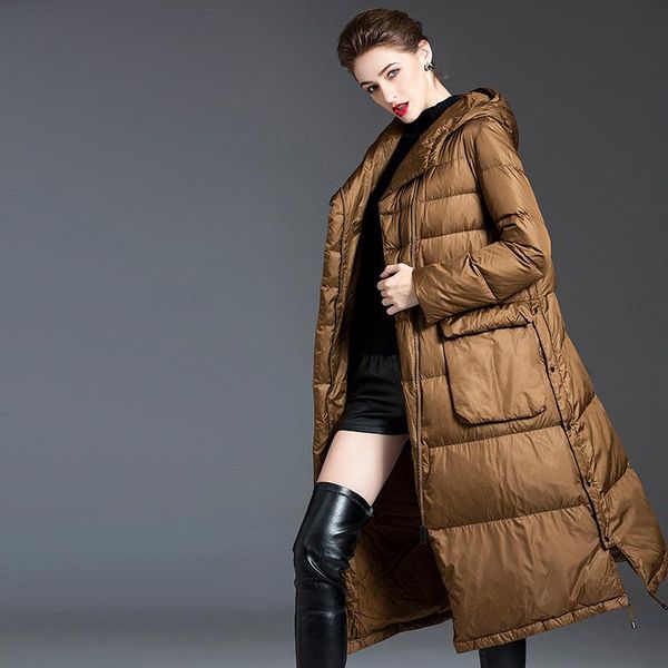 women's down & parkas high end plus size hooded jacket 2021 winter loose black long thicken warm 90% white duck coat
women's down & parkas high end plus size hooded jacket 2021 winter loose black long thicken warm 90% white duck coat