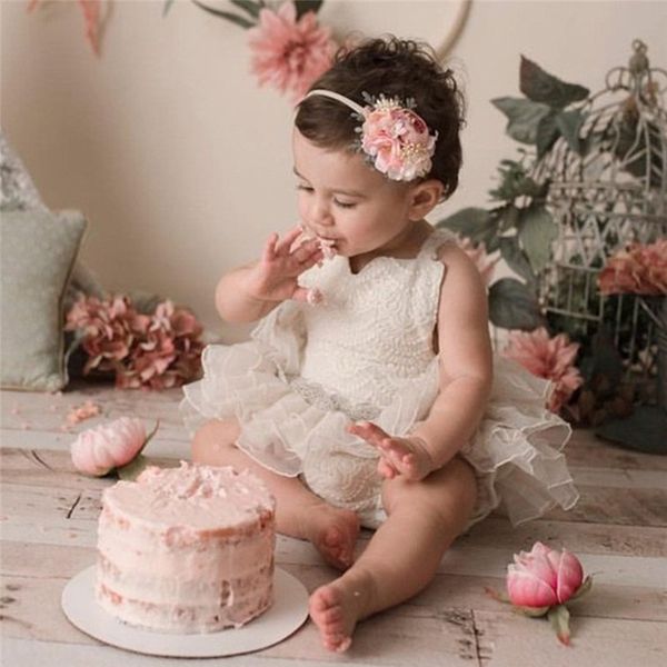 0-24m newborn kid baby girl clothes ruffle lace romper elegant tutu dress sleeveless cute princess party outfits, White
0-24m newborn kid baby girl clothes ruffle lace romper elegant tutu dress sleeveless cute princess party outfits, White