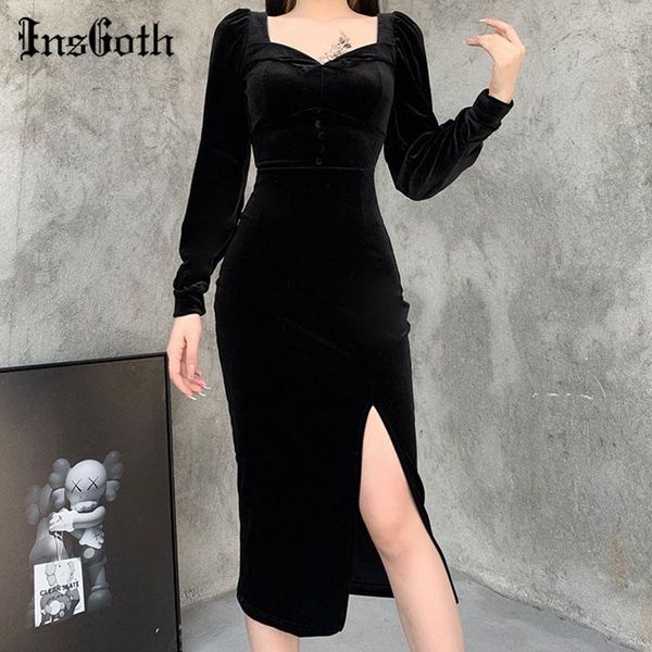 casual dresses insgoth vintage velvet black dress goth aesthetic high waist split women elegant hollow out long sleeve party, Black;gray
casual dresses insgoth vintage velvet black dress goth aesthetic high waist split women elegant hollow out long sleeve party, Black;gray
