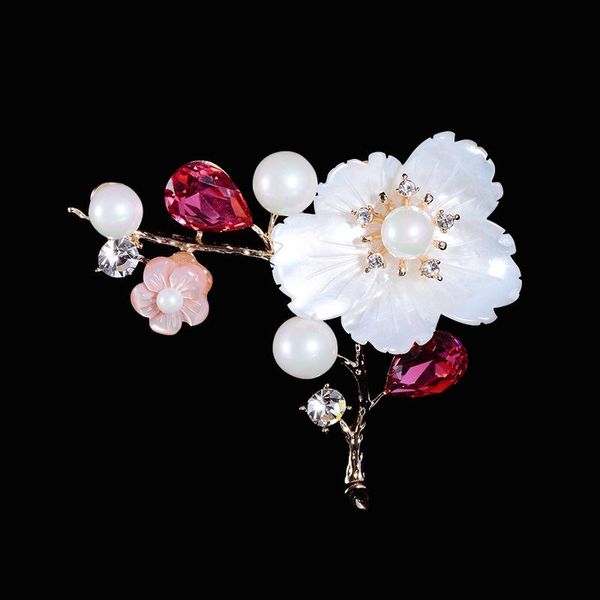 pins, brooches 2021 elegant luxury cubic zirconia brooch pin sparkly shell flower pearl for women accessories jewelry broches mujer, Gray
pins, brooches 2021 elegant luxury cubic zirconia brooch pin sparkly shell flower pearl for women accessories jewelry broches mujer, Gray