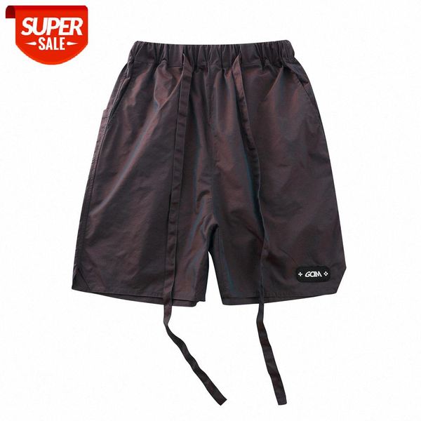 colorful laser streamer casual shorts men's wind sports pants loose straight five-point #hr9e, Black
colorful laser streamer casual shorts men's wind sports pants loose straight five-point #hr9e, Black