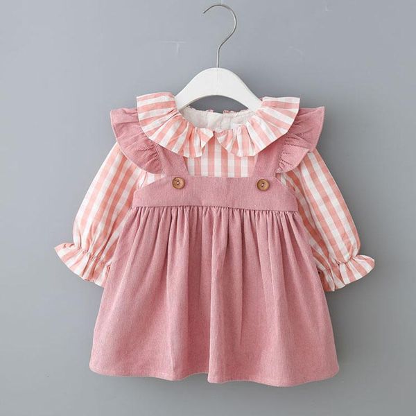 girl's dresses autumn baby girl fake 2 pieces princess dress plaid suspender fashion corduroy, Red;yellow
girl's dresses autumn baby girl fake 2 pieces princess dress plaid suspender fashion corduroy, Red;yellow