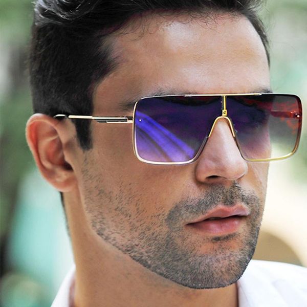 sunglasses 2021 designer one piece mental frame square sun glasses oversized men for man vintage lentes de sol, White;black
sunglasses 2021 designer one piece mental frame square sun glasses oversized men for man vintage lentes de sol, White;black