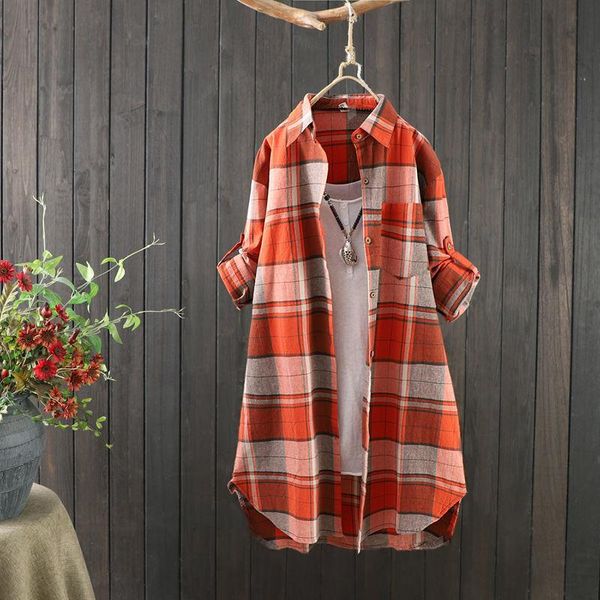 women's jackets women autumn long sleeve shirt coat stylish loose vintage outerwear cotton casual plaid blouse jacket female medium, Black;brown
women's jackets women autumn long sleeve shirt coat stylish loose vintage outerwear cotton casual plaid blouse jacket female medium, Black;brown