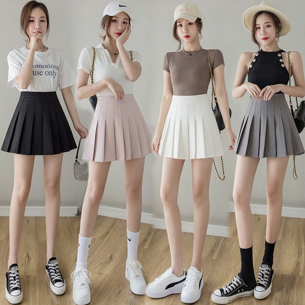skirts 2021 summer versatile pleated a-line short with buttocks and high waist women's anti light college style skirt, Black
skirts 2021 summer versatile pleated a-line short with buttocks and high waist women's anti light college style skirt, Black